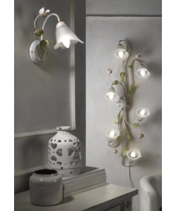 APPLIQUE 1 LUCE ONLI "WILMA" BIANCO E14